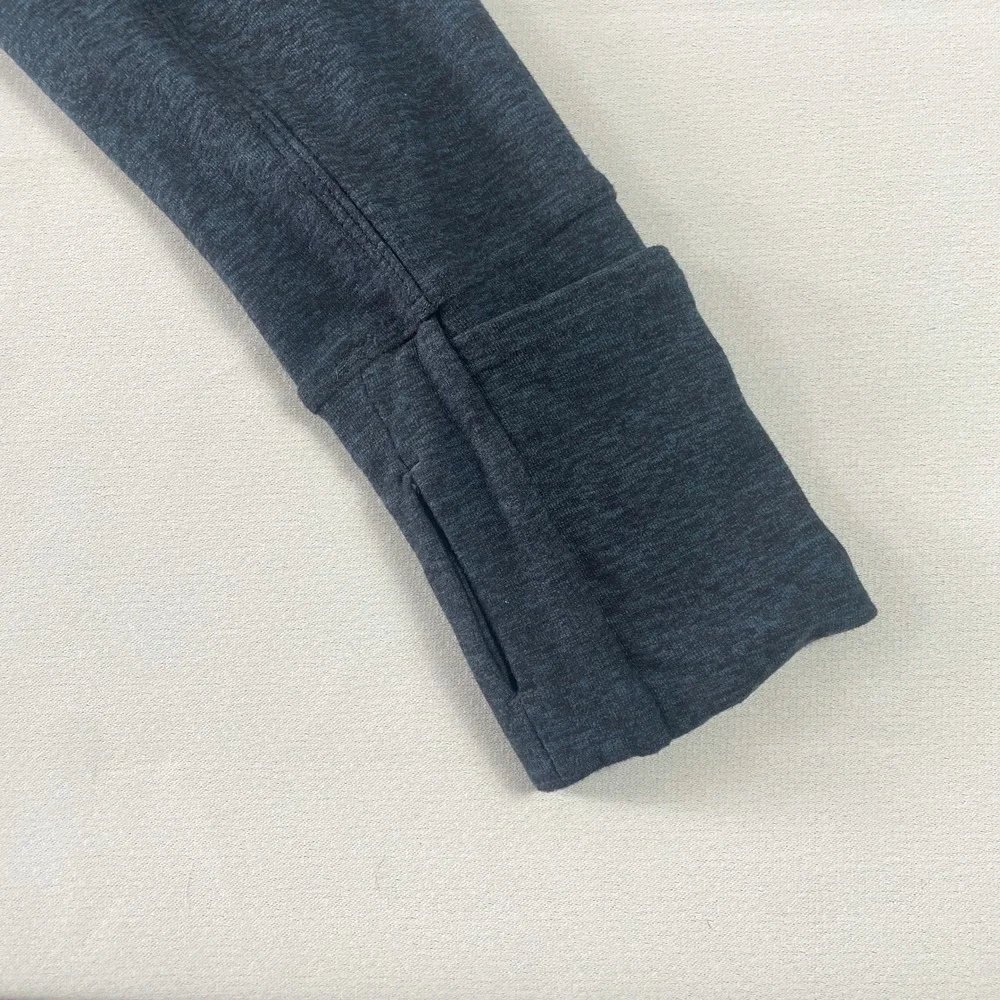Lululemon Morning Miles Rulu Long Sleeve Heathered Nocturnal Teal Black Size‎ 6